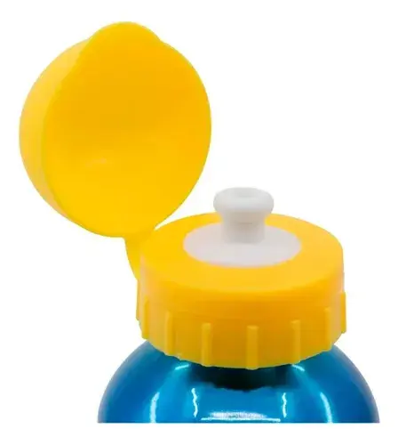 Botella De Aluminio Mickey Mouse 400 Ml Agua Bebidas Verano Azul 8