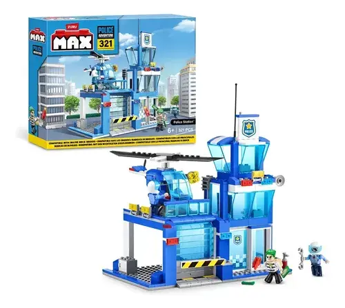 Bloques Max Estacion De Policia City Police 321 Piezas Zuru 321 Estacion Policial 2