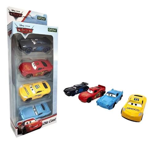 Cars Set X 4 Autos De Metal Die Cast Original Ditoys Disney Cars Surtido
