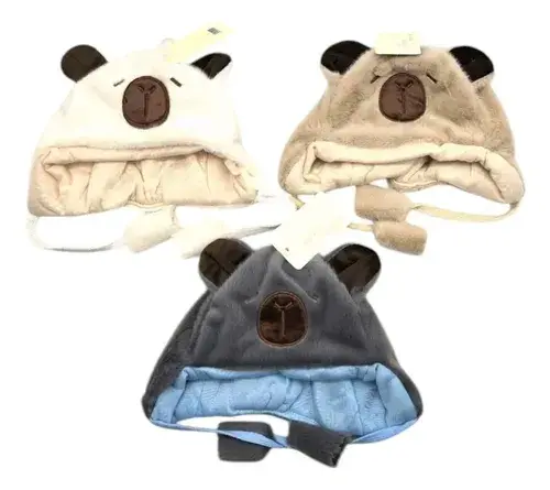 Gorro Gorrito Para Bebé Abrigado Super Suve Capybara Soft 11