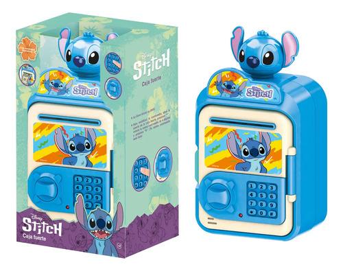 Caja Fuerte De Juguete Stitch Con Alcancía Electrónica Azul 2
