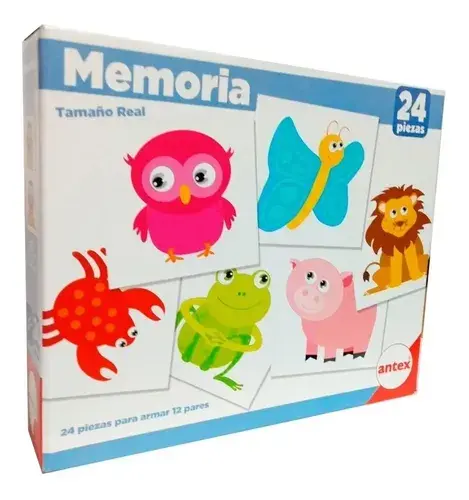 Juego De Memoria Valija Didactica 24 Piezas Aprender Antex  2
