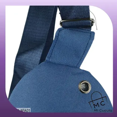 Bolso Cruzado Deportivo Quemoda Poliéster Azul Bandolera Afa 3,5l Argentina 5