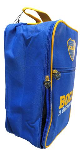 Bolso Botinero Boca Juniors Botines Futbol Neceser Original Azul 3