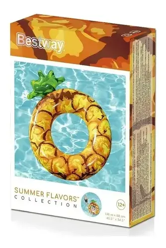 Salvavidas Flotador Inflable Sandia Anana Pileta Agua Verano 7