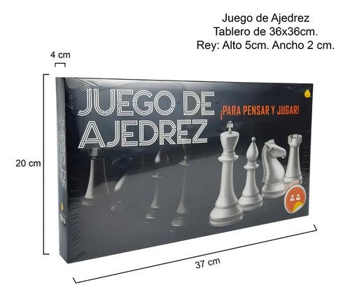 Ajedrez Yuyu Juego De Estrategia Tablero Plástico 35cm 4