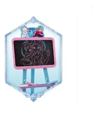 Pizarra Reversible Enorme Frozen Disney Con Caballete Dibujo 5