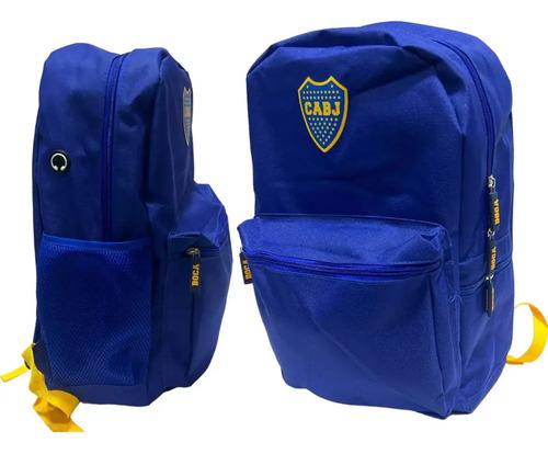 Mochila Boca Junior Escolar Deportiva Cabj El Unico Grande 9
