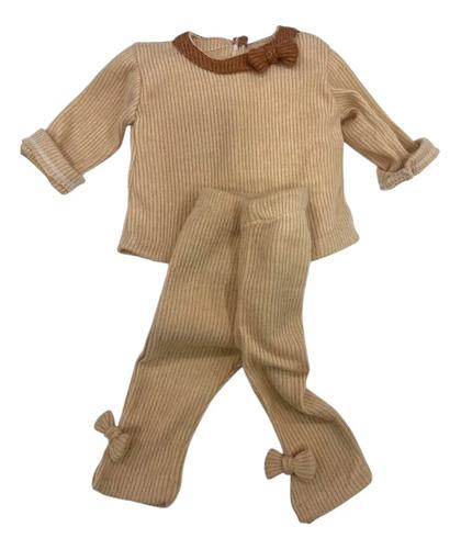 Set Beba Conjunto 2 Piezas Recien Nacida Lanilla Suave Bebe 4