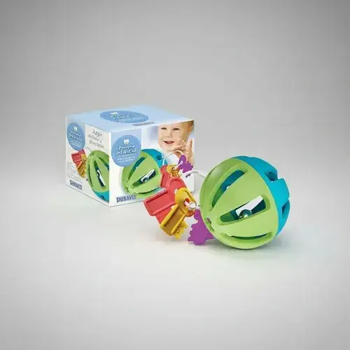 Set Primera Infancia Esfera Con Cascabel Mas Llaves Mordillo Jugar Disfrutar Y Divertirse Para Bebes Mas De 5 Meses Multicolor Sonajero Y Llaves 2