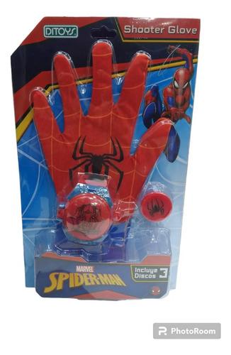 Shooter Glove Spiderman Guante Lanzador 3 Discos 2609 Ditoys Spider Man 2