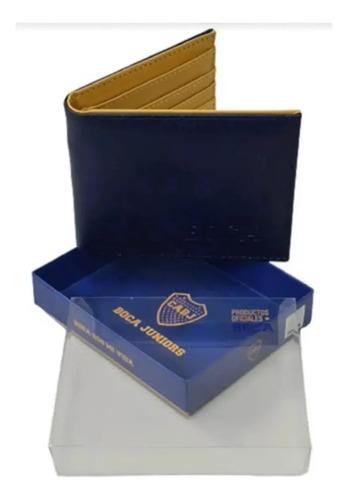 Billetera De Hombre Boca Juniors De Cuero Licencia Oficial 14