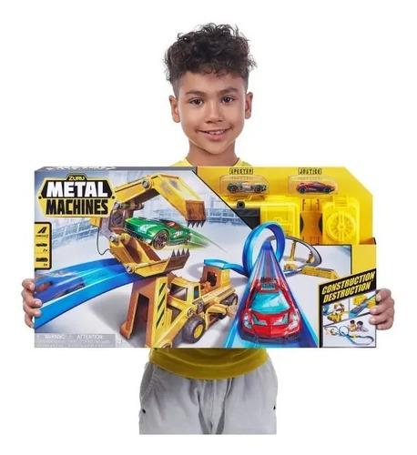 Pista De Juguete Metal Machines Construction Destruction Con Lanzador 6