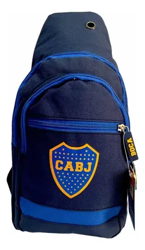 Bolso Morral Bandolera Riñonera Boca Juniors Reforzado Facha Boca Juniors Boca Clasico Azul 2