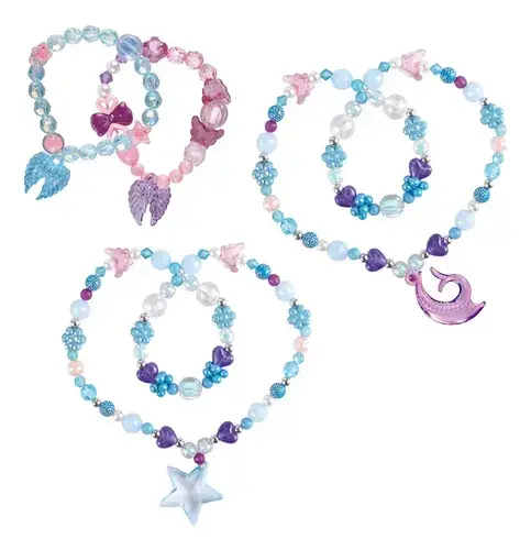 Kit Bijou Arma Pulseras Y Collares Sirena 500 Piezas Juliana 4
