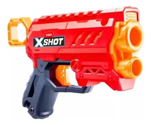 X-shot X2 Pistolas Doble Micro Blaster Lanza Dardos 16 Balas Blanco O Rojo 3