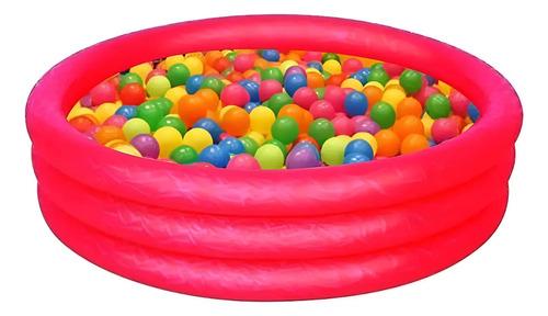 Pileta Inflable Grande 2 En 1 Pelotero C Pelotas 122cm Bebes 5