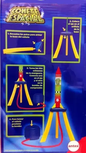 Cohete Espacial De Juguete Aire Comprimido Vuela De Verdad  5