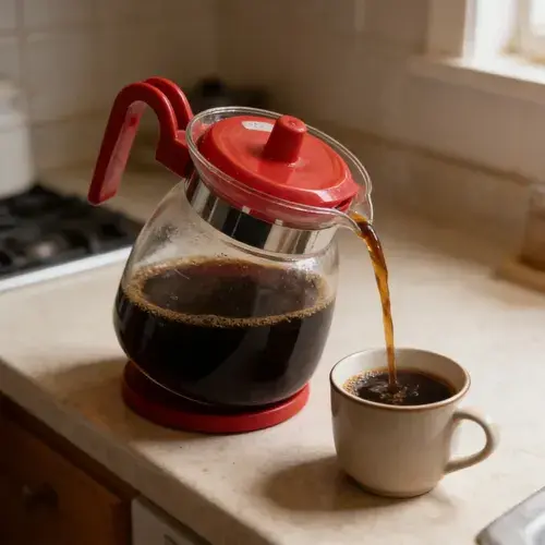 Jarra Cafetera Vidrio Con Filtro Y Tapa Roja 700ml Rojo 2