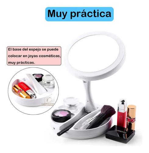 Espejo Maquillaje Taoduomi Redondo Con Luz Fría Recargable Doble Cara M512 6