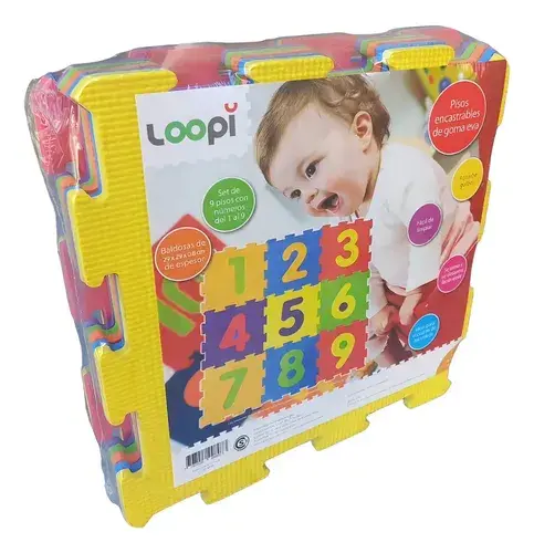 Piso De Goma Eva Encastrable Numeros Love 807 4