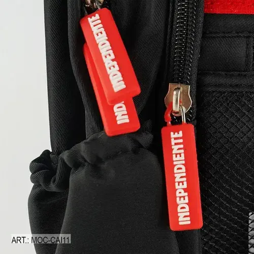 Mochila Independiente Velcro Con Parches Escolar Reforzada 6