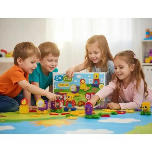 Crico Bloque Granja 24 Piezas Con Stickers 3