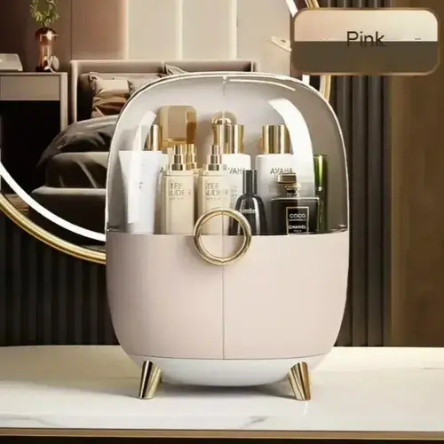 Organizador Porta Maquillaje Cosmeticos Make Up Capsula Gde Natural 6