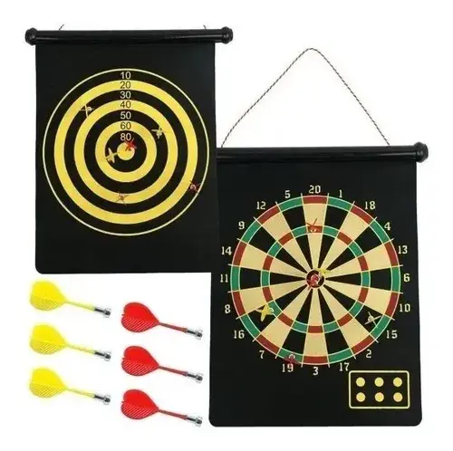 Dardos Magneticos Tiro Al Blanco En Tubo Paño 40 X 48cm