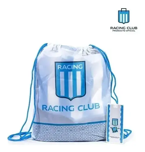 Toallon Playero Microfibra Secado Rapido Racing + Mochila 6