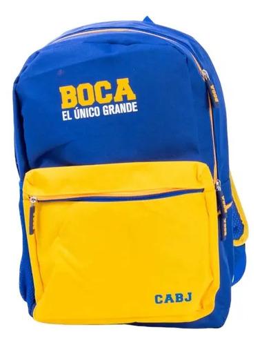 Mochila Boca Junior Escolar Deportiva Cabj El Unico Grande
