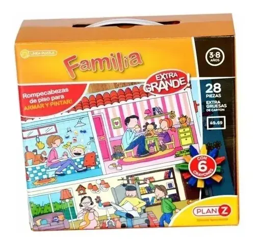 Rompecabezas Gigante Puzzle Familia Plan Z 28 Piezas