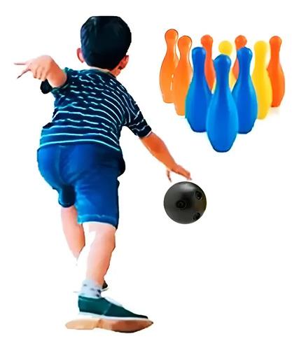 Juego De Bolos Bowling 10 Bolos Y 2 Bolas Luni Economico 5