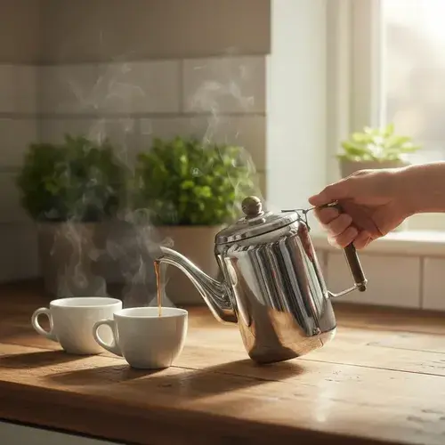 Cafetera Acero Inoxidable Pico Largo Clásica 600ml Plateado 2