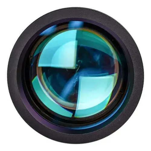 Lente F-theta Cloudray 1064nm F100 Campo 7x7 Cm Rosca M85 Rosca M85 Negro 3