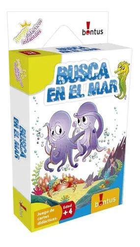 Juego De Cartas Didáctico Busca En El Mar Bontus 2-6 Jugadores