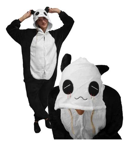 Pijama Enterizo Infantil Ultra Soft Super Abrigado Oso Panda 3