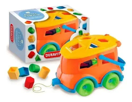 Vagon Didáctico Duravit Vehículo Con Bloques Encastre Color Multicolor 2
