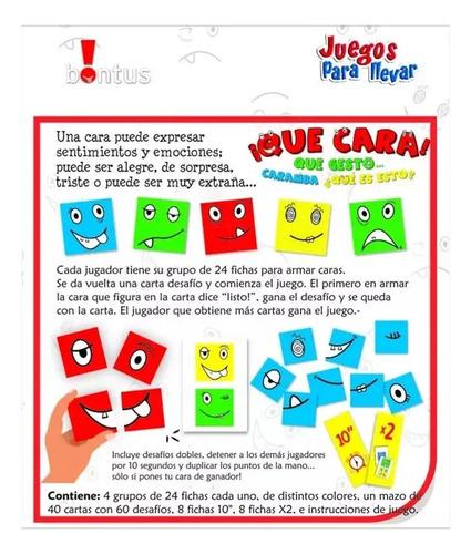 Juego De Cartas ¡qué Cara! Bontus 2-4 Jugadores A Partir 6 Años 6