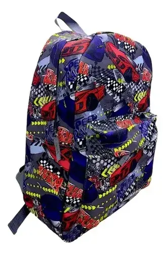 Mochila Escolar Dibujos Futbol Cohete Niños Primaria Grande 7