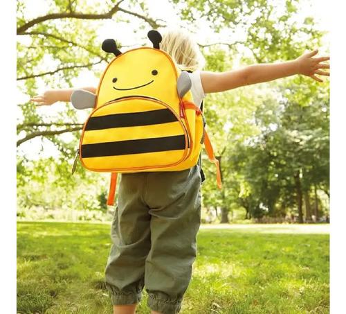 Mochila Jardín Infantil Escolar Reforzada Animal Tigre Leon Amarillo León 9
