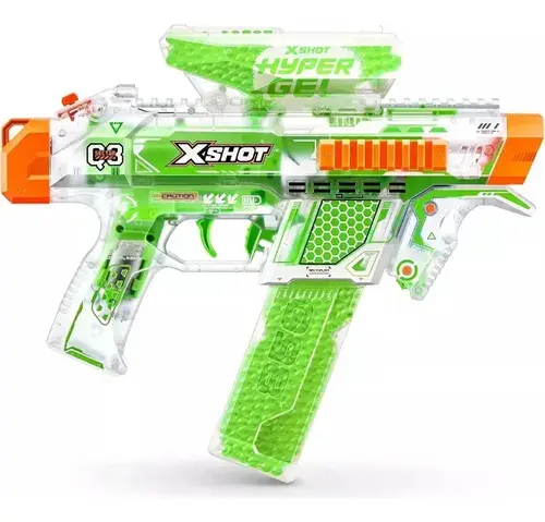 Pistola X Shot Glow Hyper Gel 5000 Bolitas Brilla Oscuridad Brillante 5
