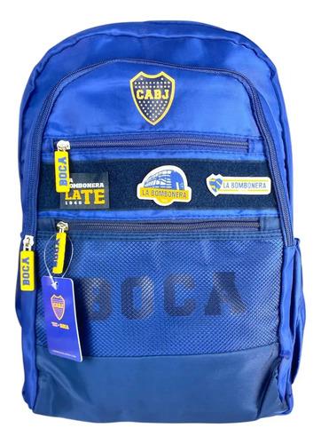 Combo Mochila Reforzada + Carpeta Escolar Boca Juniors Cabj 3