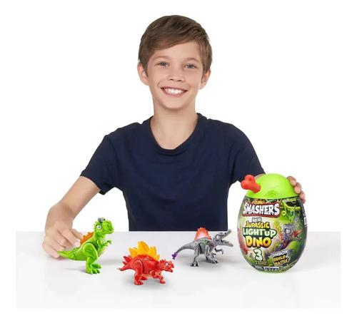 Smashers Huevo Dinosaurio Para Armar Con Luz + 6 Sorpresas 2