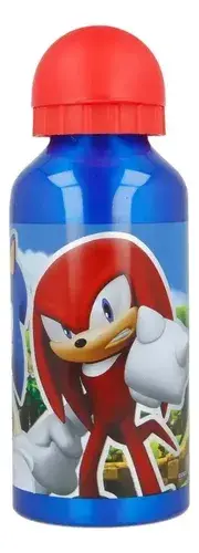 Botella De Aluminio Sonic 400 Ml Agua Bebidas Verano Azul Azul 8