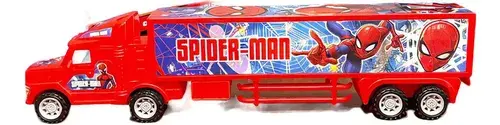 Camion A Friccion Spiderman Hombre Araña 36cm Sebigus Color Rojo 3