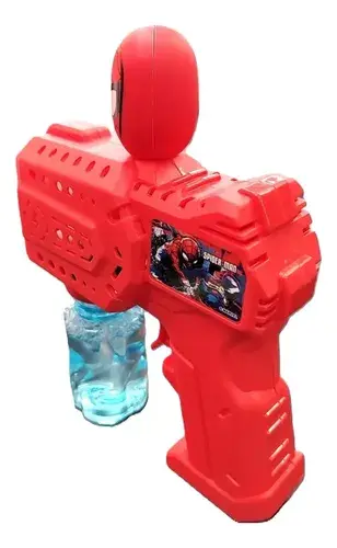Burbujero Con Luces Spiderman Hombre Araña Pistola Burbujas Spider Man 6