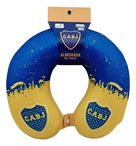 Cuello Viaje Almohada Viscoelastica Avion Micro Boca River Diseño De La Tela Fútbol