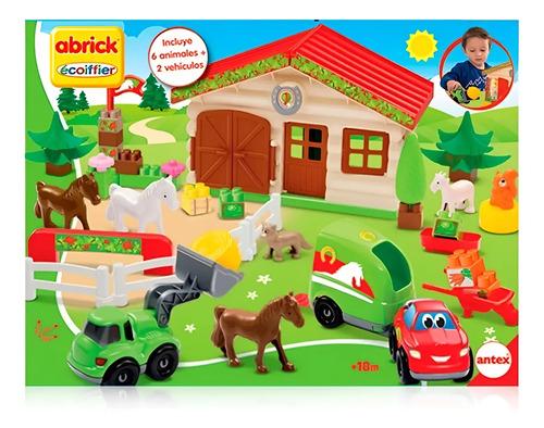 Set De Granja Construccion Bloques Animales Abrick Antex  16 2