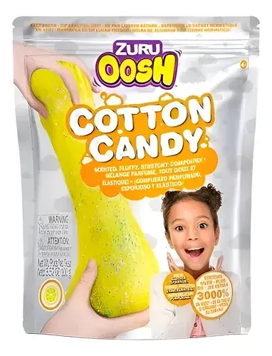 Slime Perfumado Con Glitter Oosh Cotton Candy Big Pop 30 Gr 6
